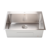 700x500mm Handmade Stainless Steel Undermount / Topmount Kitchen Laundry Sink with Waste