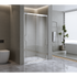 140-150cm Adjustable Wall to Wall Sliding Glass Shower Door in Chrome