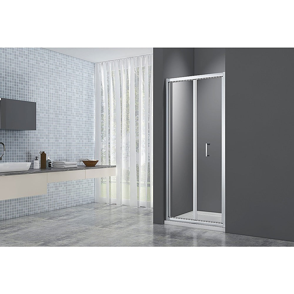 155-170cm Adjustable Wall to Wall Sliding Glass Shower Door in Chrome