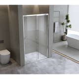 155-170cm Adjustable Wall to Wall Sliding Glass Shower Door in Chrome