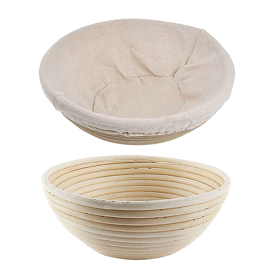 2 x 9" Sourdough Bread Proofing Set Bread Making Kit Round Bowls