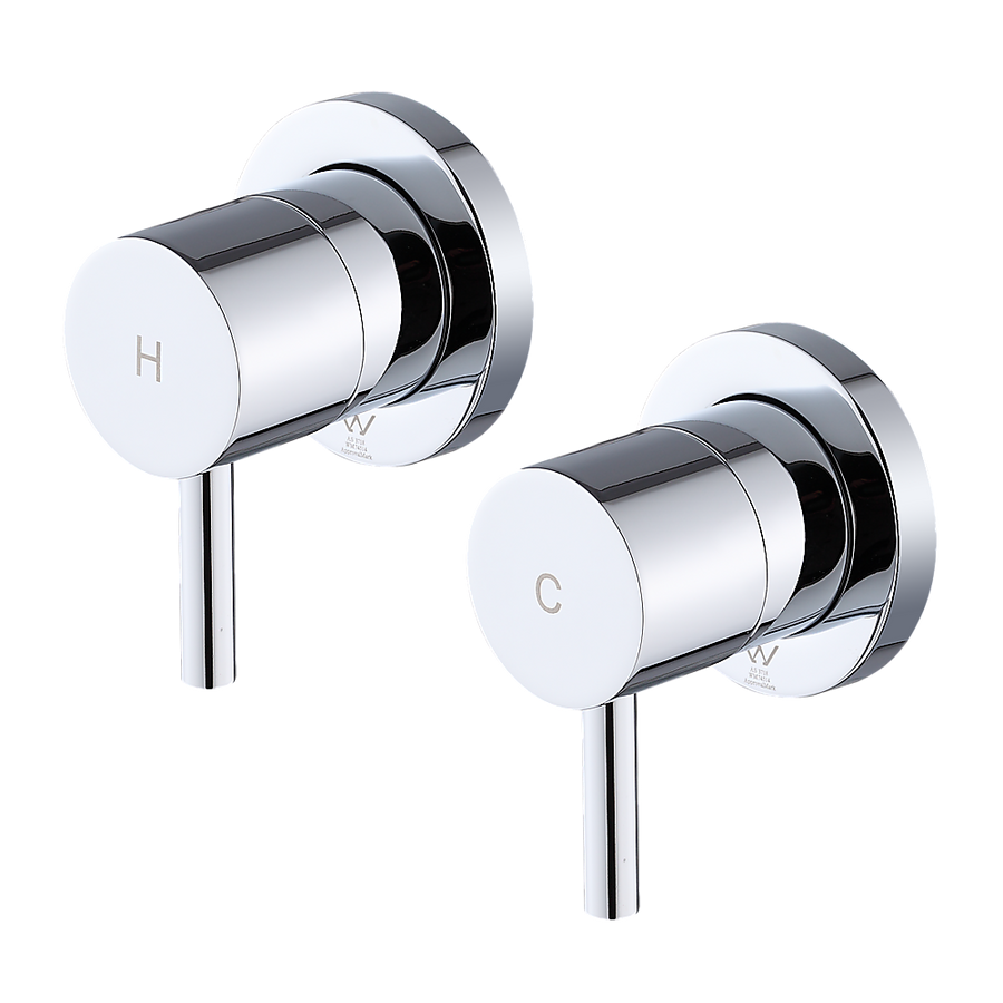 Bathroom Shower Bath Hot and Cold Mixer WATERMARK Certified in Chrome