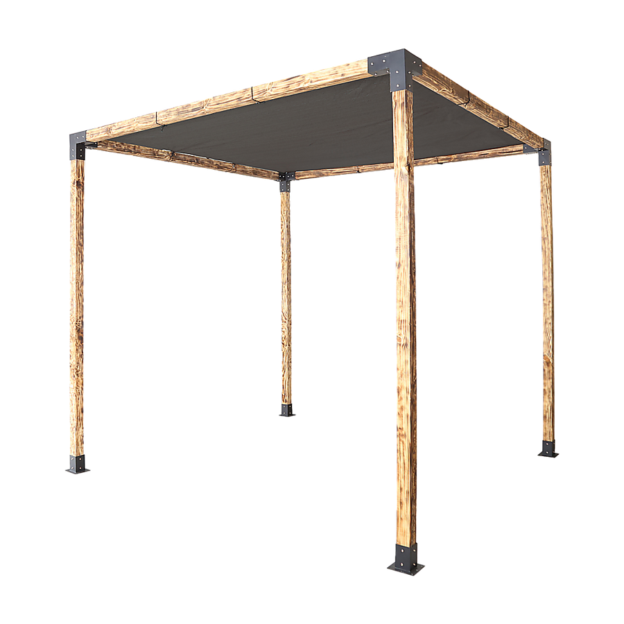 Roof Pergola Gazebo Shed Matte Black Steel Brackets and Black Screen DIY Kits