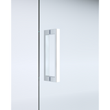 40mm Adjustable Contemporary Corner Sliding Chrome Shower Screen 116x80cm