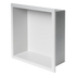 336 x 336 x 101mm Shower Niche Single Shelf Organizer No Tile Needed in White