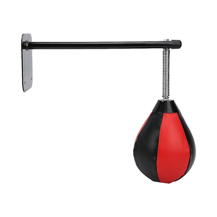 Wall Hanging Boxing Punching Bag Speed Training Stress Relief Kit with Wall Mount Bracket