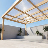 Polycarbonate Roofing Sheets – 105x210x1.6cm Clear Panels, 5 Pack