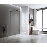 Glass Shower Screen Round Stabilising Pole in Nickel