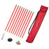 9m Drain Rod Set Kit Plunger Worm Scraper Cleaning Rods Rodding Carry Bag