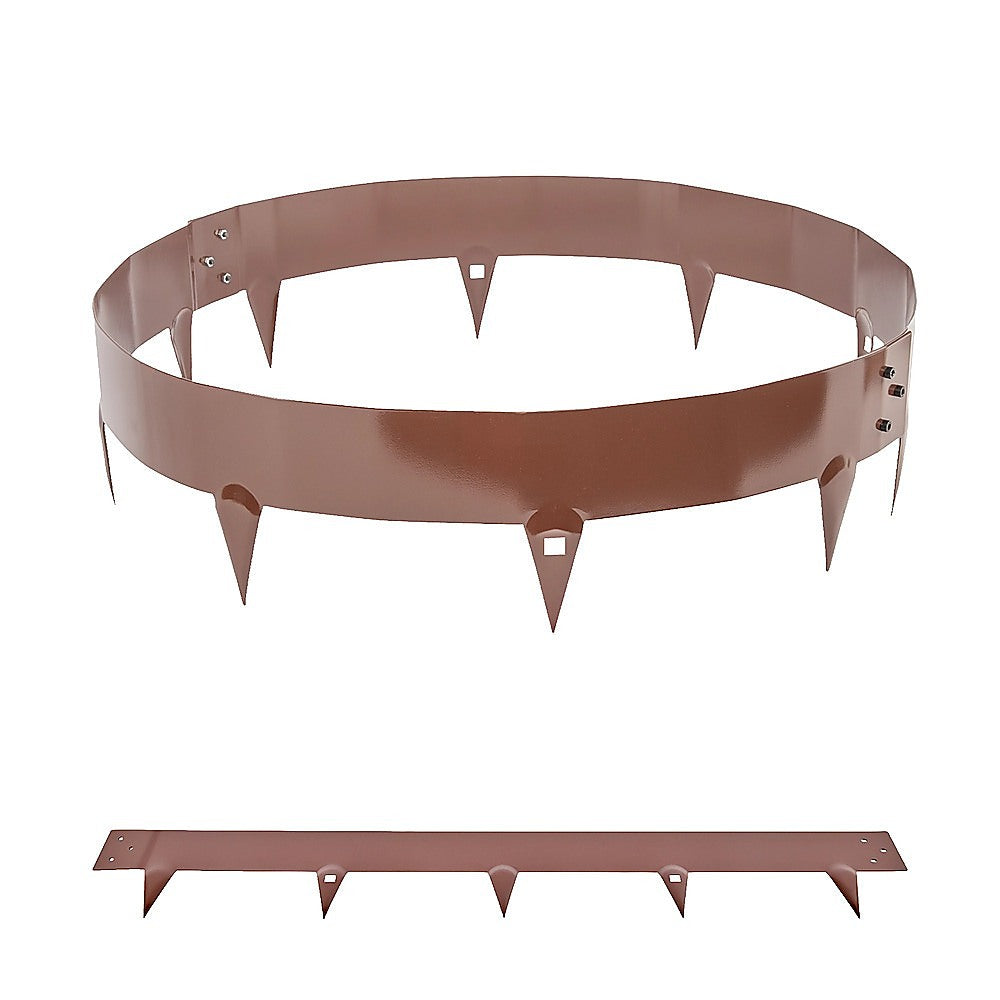 60cm Steel Garden Tree Ring with Spikes â€“ Heavy-Duty Root Barrier & Edging