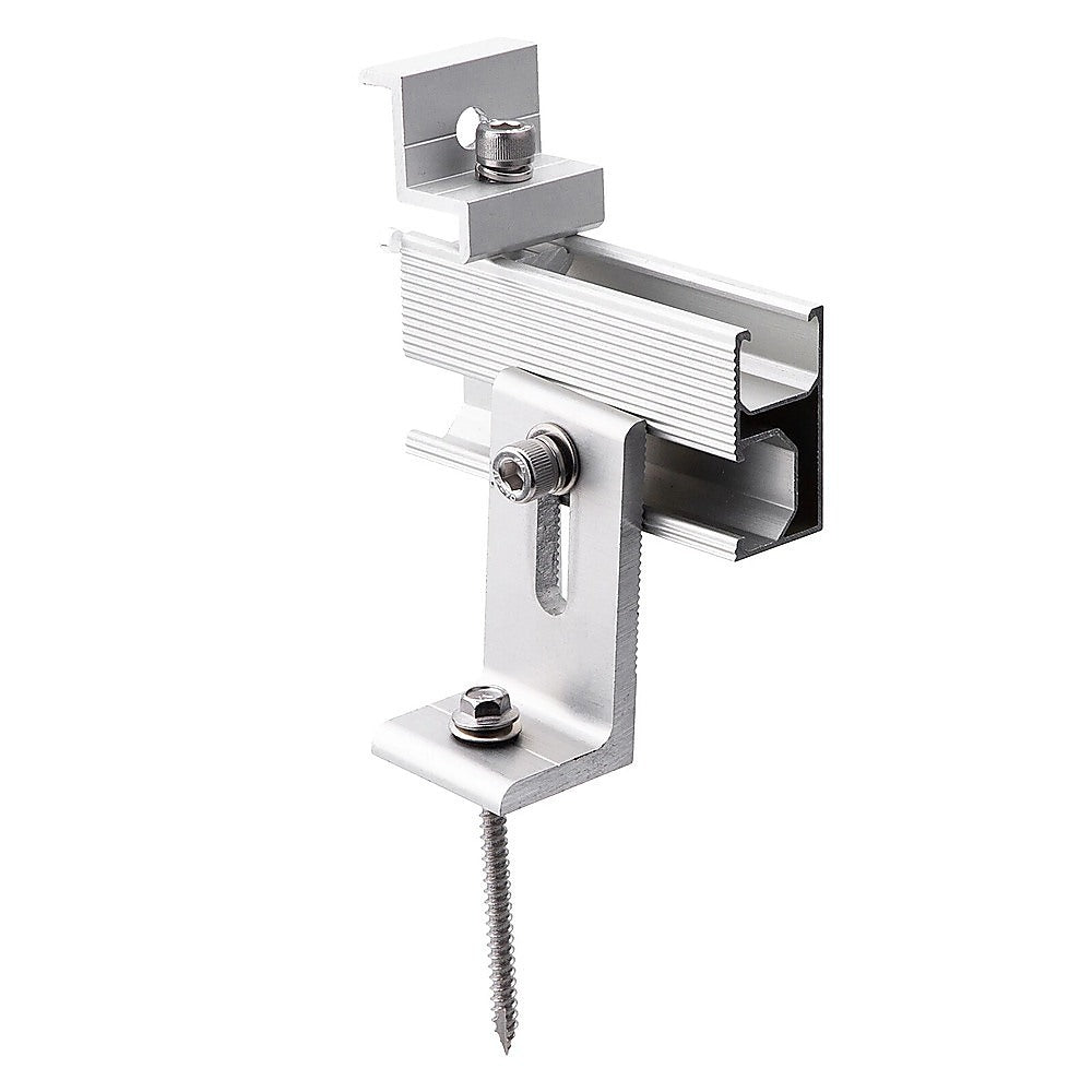 Universal Solar Panel Roof Mount Kit with Clamps – Brackets for RV, Home, Shed