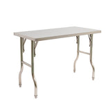Stainless Steel Kitchen Bench Folding Commercial Prep Work Table 122x61cm
