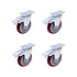 4 Pack 5 Inch Heavy Duty Locking Caster Wheels Swivel Plate Castors