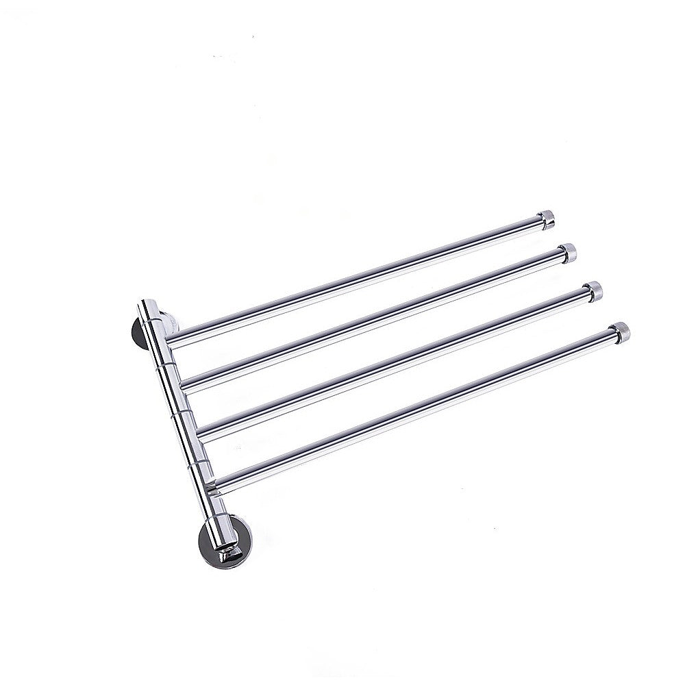 Swivel Towel Rail Chrome Stainless Steel Wall Mounted Bath Rack