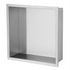Stainless Steel Shower Niche 33x33cm Double Shelf Insert Wall Recessed