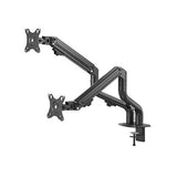 Dual Arm Monitor Desk Mount Bracket Spring Assisted 17–32 Inch Full Motion