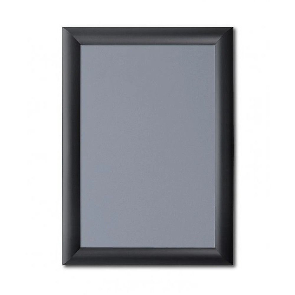A2 2pc Aluminium Snap Poster Frame Wall Mount Sign Holder Black