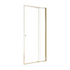 Adjustable Semi Frameless Shower Screen 98-106cm x 195cm With Gold Hardware & No Side Return For Modern Bathrooms