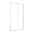 Adjustable Semi Frameless Shower Screen 114-122cm x 195cm With Gold Hardware & No Side Return For Modern Bathrooms