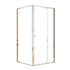 Adjustable Semi Frameless Shower Screen 98-106cm x 89-92cm With Gold Hardware For Modern Bathrooms