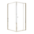 Adjustable Semi Frameless Shower Screen 82-90cm x 98-101cm With Gold Hardware For Modern Bathrooms