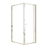 Adjustable Semi Frameless Shower Screen 74-82cm x 98-101cm With Gold Hardware For Modern Bathrooms