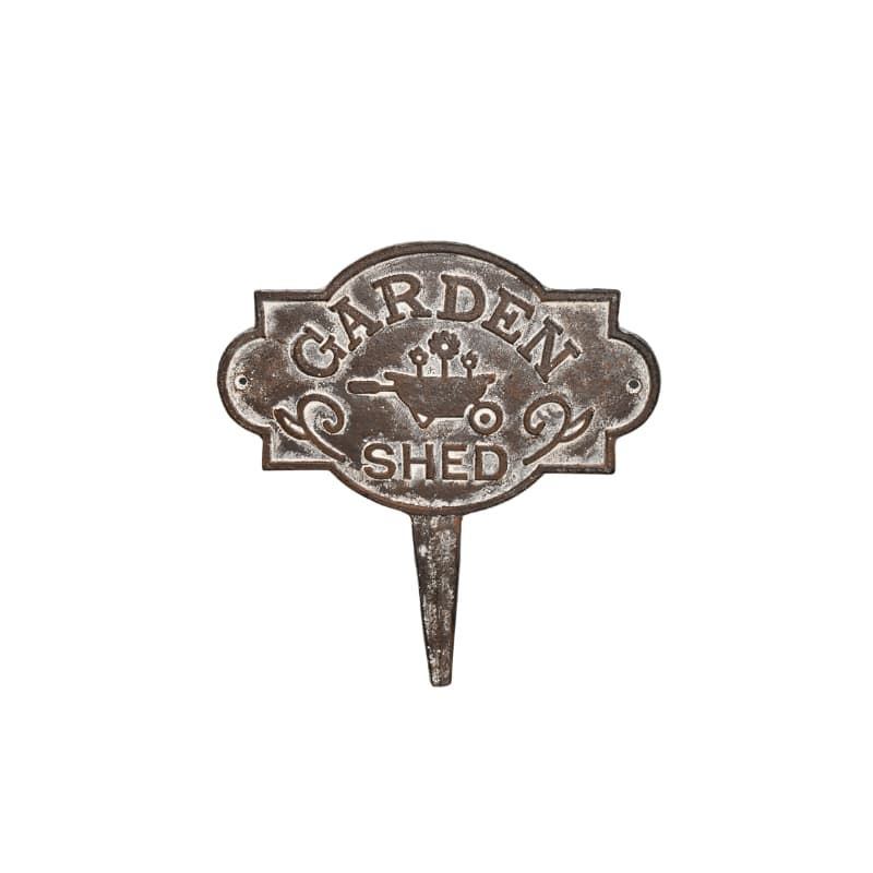 Garden Shed Cast Iron Stake 29cm