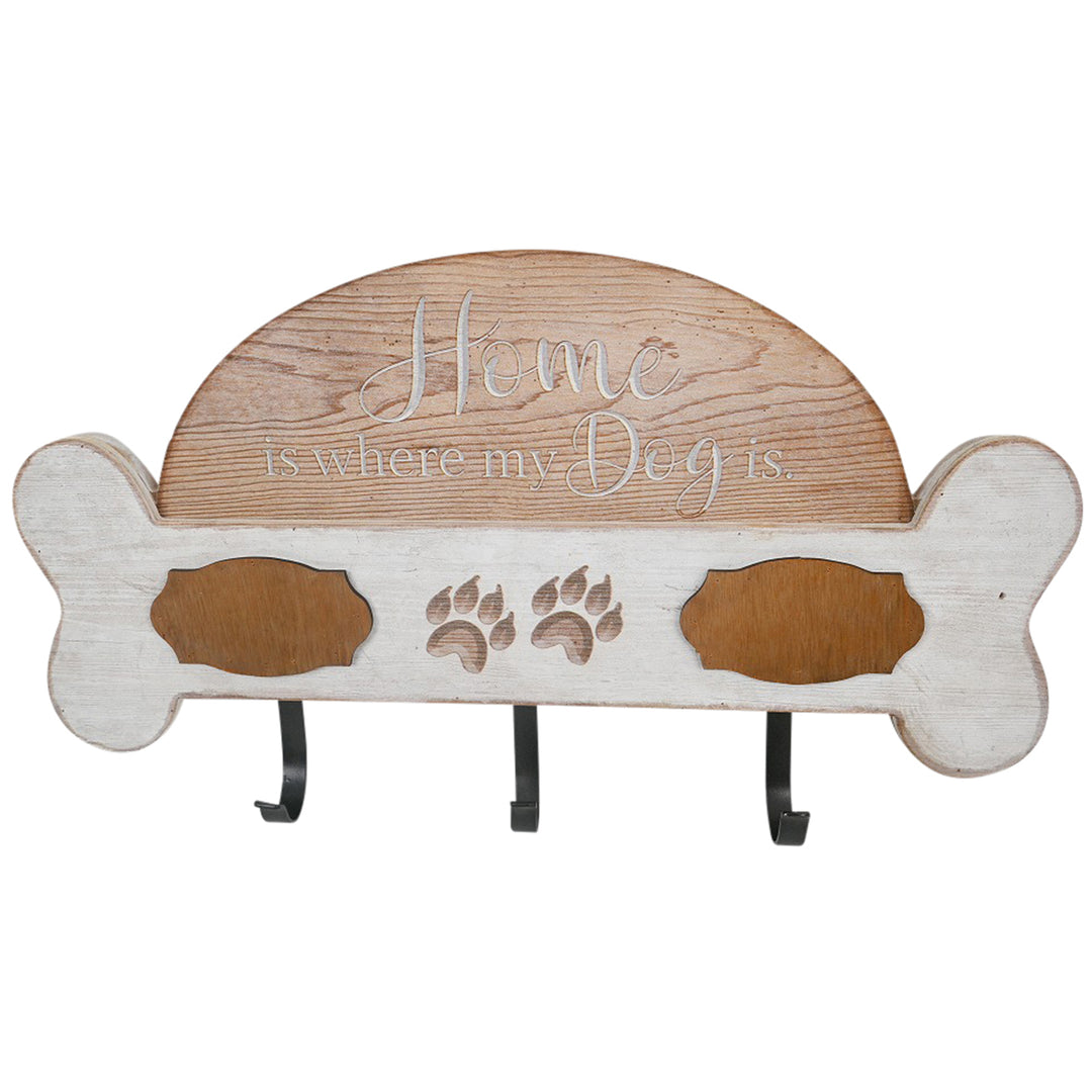 Home Is Where My Dog Is Wall Hooks 40x23cm