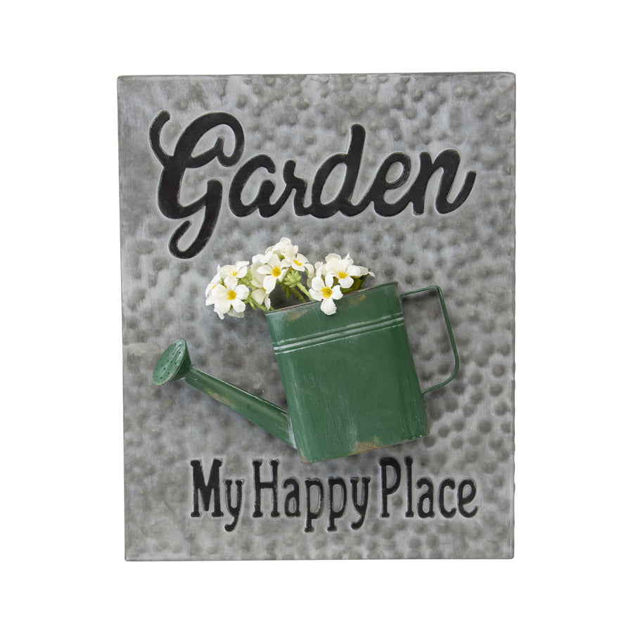 Garden Happy Place Wall Art 39x48cm