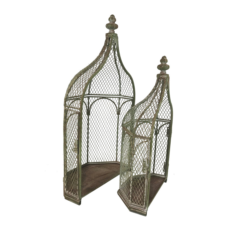 Set 2 Nested Wall Hanging Plant Cages 46cm. 36cm