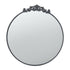Baroque Black Round Wall Mirror 100x98cm