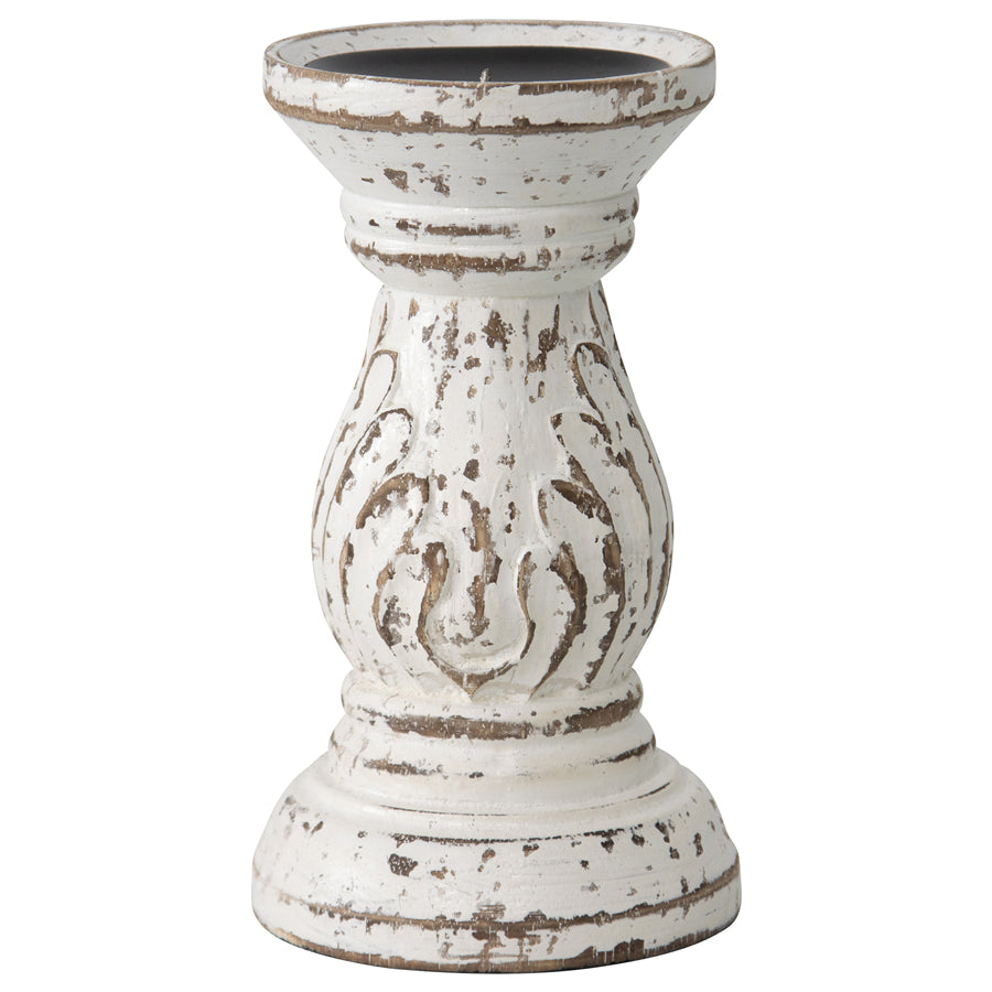 Handcrafted Eternity Pillar Candleholder 12x5cm