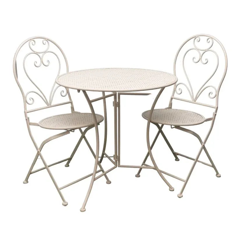 Bordeaux 3pc Setting Round Table + 2 Chairs