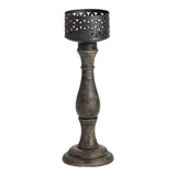 Ornate Baroque Pillar Candle holder 35cm