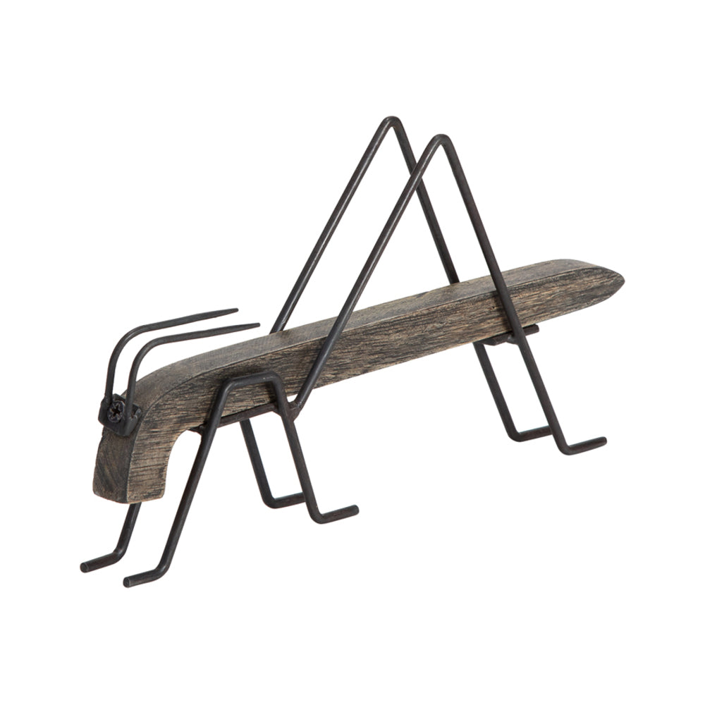 Wood & Iron Decorative Grasshopper 26cm