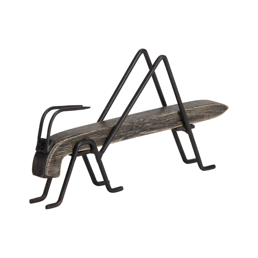 Wood & Iron Decorative Grasshopper 20cm