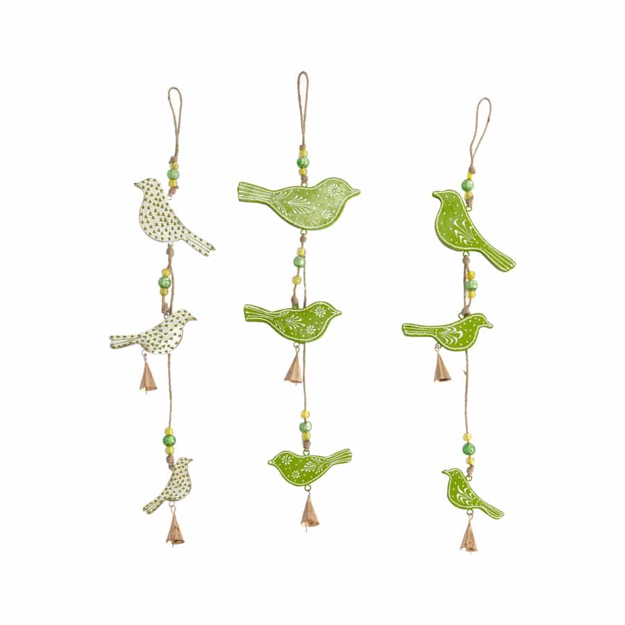 Set 3 Asst String of Hanging Birds 65cm