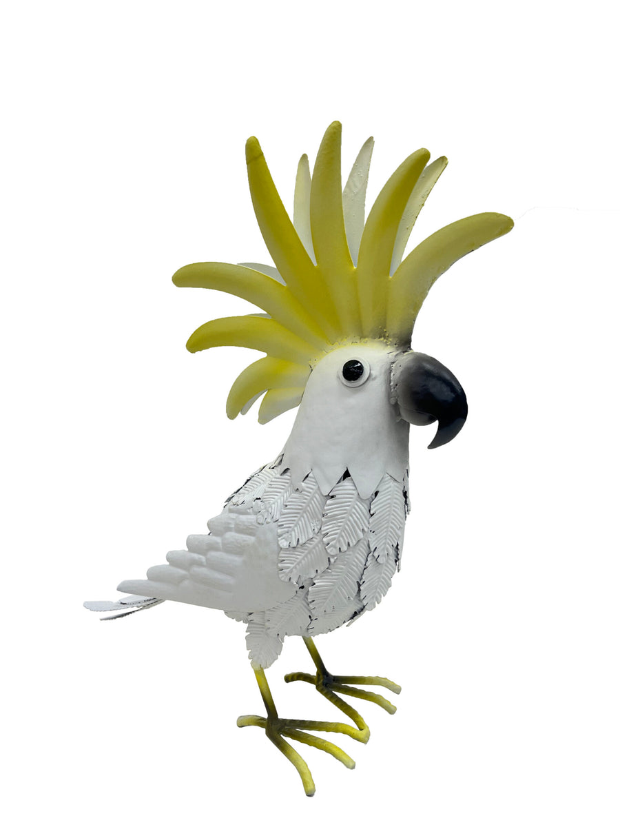 Metal Cockatoo Ornament 34cm