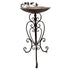Leafy Birdbath / Bird Feeder w Embellished Legs 80cm