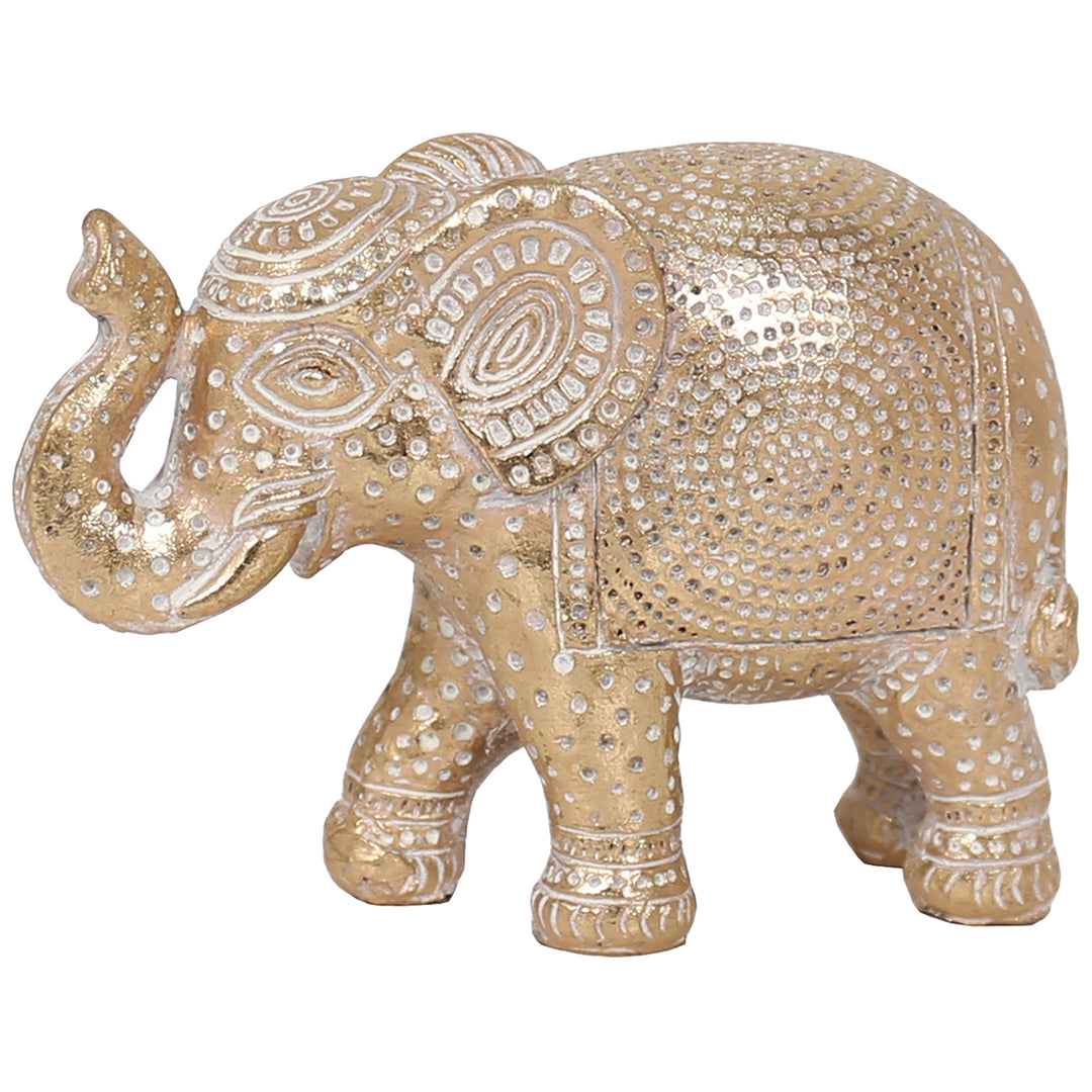 Ornate Gold Elephant 11cm