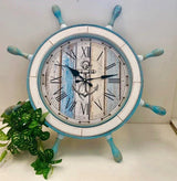 Oversized Ships Wheel Wall Clock 73cm