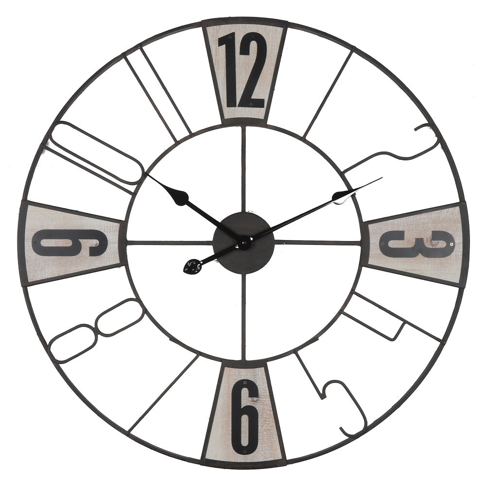 Fine Iron Round Wall Clock 68cm