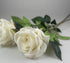 bulk 24 Articial Single Stem Rose White 62cm