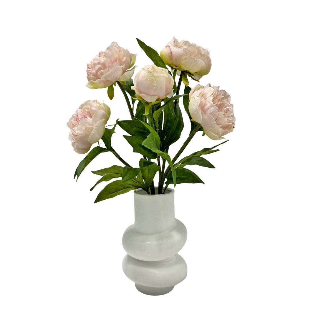 Artificial Peony in Ceramic Pot 49cm