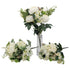 bulk 12 Artificial Elegant White Floral Bunch 3 Asst 44cm