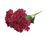 bulk 12 Artificial Burgundy Hydrangea Bunch 52cm