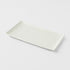 Sushi Plate 24cm White Contour Glaze