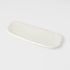 Plate Rectangular 28.5cm Shell White Glaze