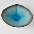 Bowl Shallow Leaf Shape 25cm Sky Blue Glaze