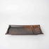 Sushi Plate Inbuilt Sauce Dish 21cm Mottled Earth Glaze